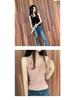Women's Slim-Fit Lace Splicing Backless V-Neck Camisole