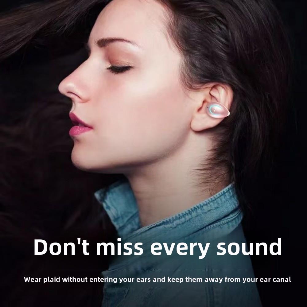 Bone Conduction Wireless Bluetooth Headphone Ear Clip Noise-cancelling Ear Long Endurance