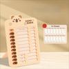 1 Set Chore Chart Children's Self-discipline Punch Card Panda To Do List Reminder  Board  Stationary