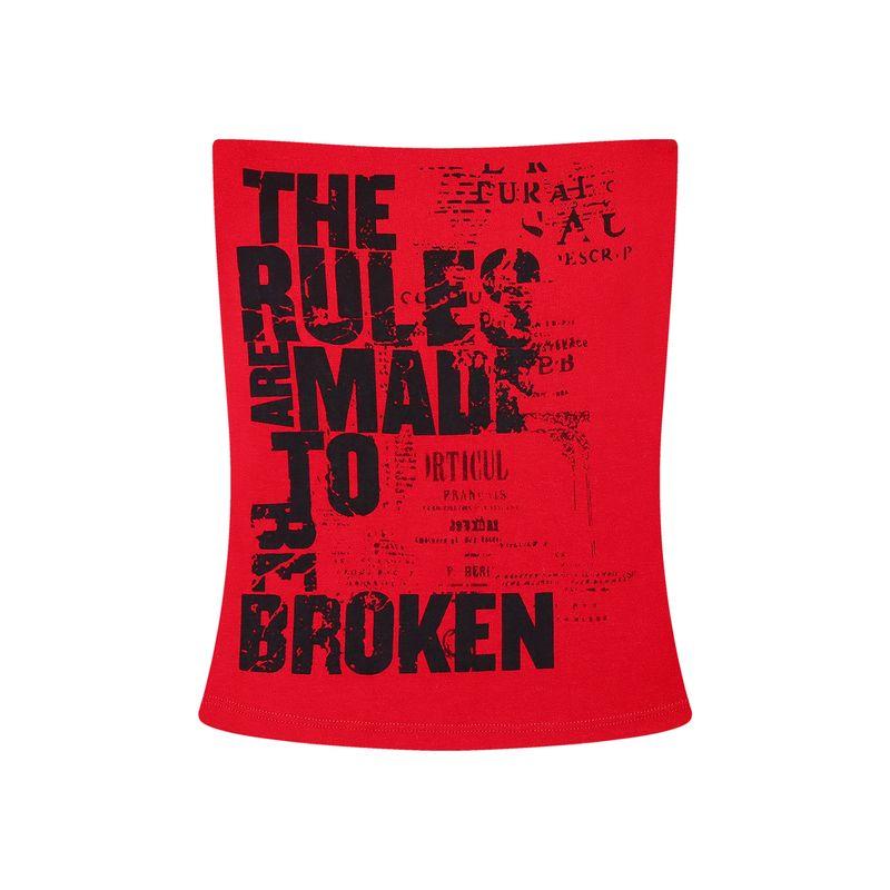 American vintage Letters Print Gyaru Red Tube Top Vest Women Summer Short Slimming With Chest Pad Outer Wear Top