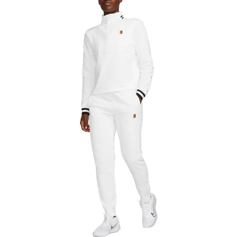 Nike Knitted Sweatpants Women's White Moderate Tapered Pants FB4158-100