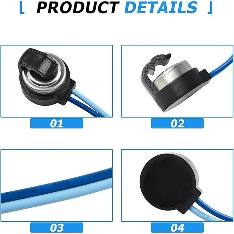 Replacement Defrost Thermostat 242059602 for Electrolux Refrigerators Compatible with Models Temperature Control