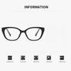 Photochromic Spring Leg Myopia Glasses Cat-Eye with Pin-Plugged Indoor/Outdoor Dual-Use Anti Blue Light Minus Diopter Eyeglasses