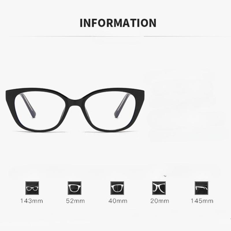 Photochromic Spring Leg Myopia Glasses Cat-Eye with Pin-Plugged Indoor/Outdoor Dual-Use Anti Blue Light Minus Diopter Eyeglasses
