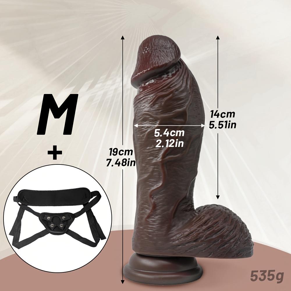 1pc 9.25 Inch Strap On Dildo – Soft Wearable Realistic Dildo for Men Women Couples, Anal & Vaginal Adult Toy, Comfortable Strap-On for Shared Intimacy