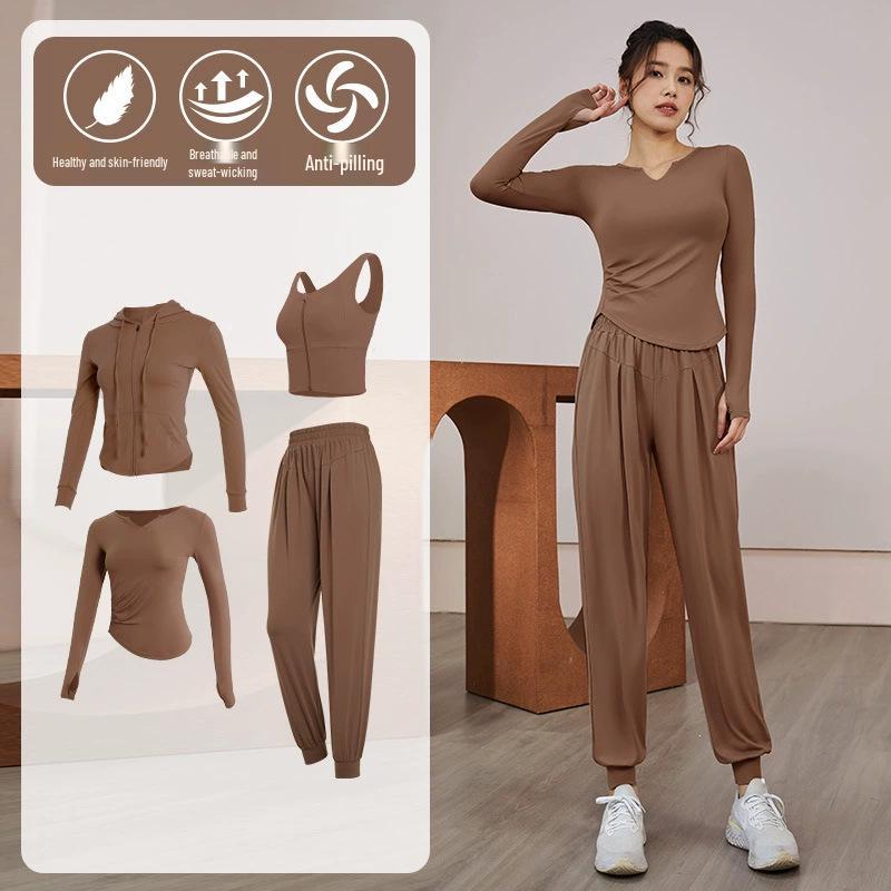 Women's Slim Fit Quick-Dry Fitness Set: Long Sleeve Yoga & Running Suit for Spring/Summer