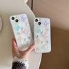 Color Butterfly Rhinestone Pearl Mobile Phone Case For Iphone17Promax Fine Hole All-Inclusive Apple 16 Anti-Drop Soft