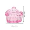 Dappen Dish for Nail Art 4Pcs Heart Shaped Glass Cups with Lid