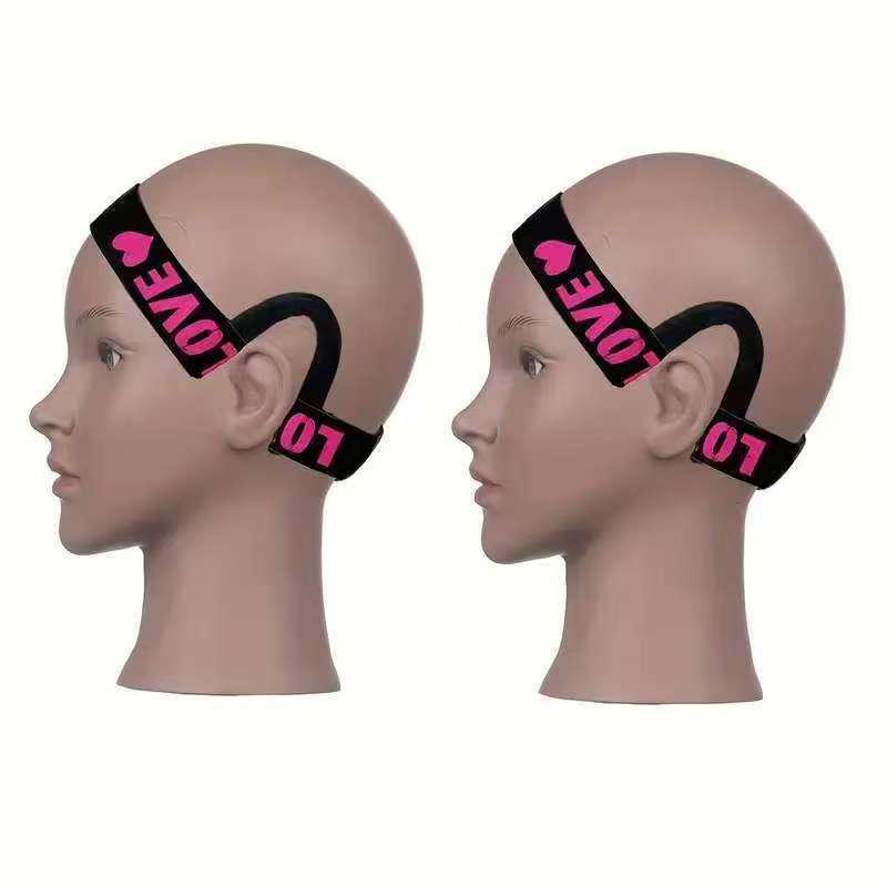Velvet Bow Elastic Wig Headband Adjustment Strap