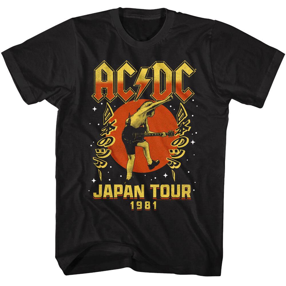 

ACDC Japan Tour 1981 Men s T Shirt Angus Young Kanji Rock Band Concert M