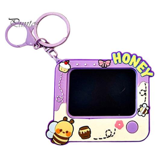 

Мини-доска для рисования, брелок-клипса, детский рюкзак, блокнот для рисования, стираемый блокнот для записей, магнитная доска в форме мультфильма фиолетовый