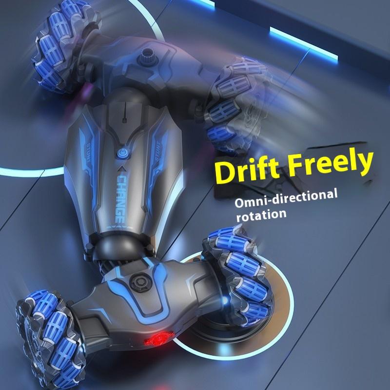 Special Effects Twist Deformation Remote Control Car Gesture Induction Four-Wheel Drive Drift Charging Dynamic Spray Racing Car