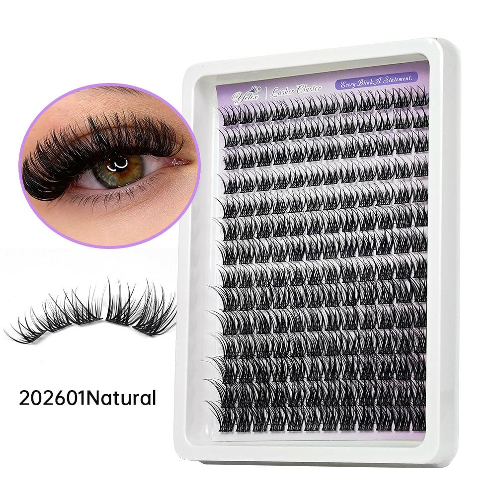 False Eyelashes Thick 80D Segmented Hair Natural Large Capacity Eyelashes Explosion