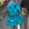 18-color scarf women's winter high-end soft waxy season warm thickened knitted wool couple scarf Korean