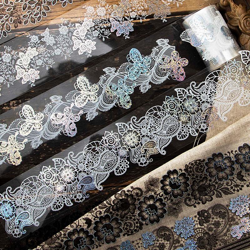 

2M Rayon Dream Эстетическое кружево Винтажная малярная лента Водонепроницаемая лента для домашних животных Цветочная лента De