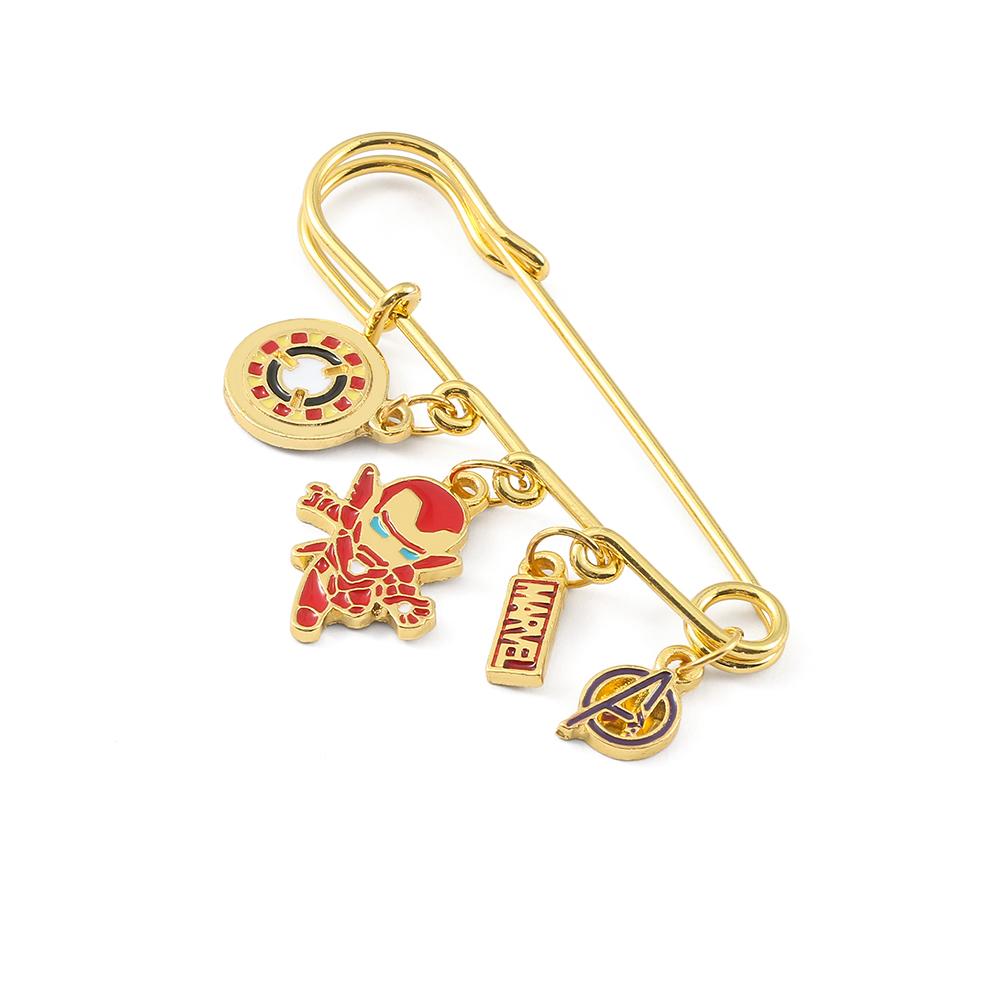 Disney Avengers Symbol Metal Badge The Superhero Iron Man Enamel Lapel Pin Arc Reactor Button Brooch Fashion Jewelry Accessories