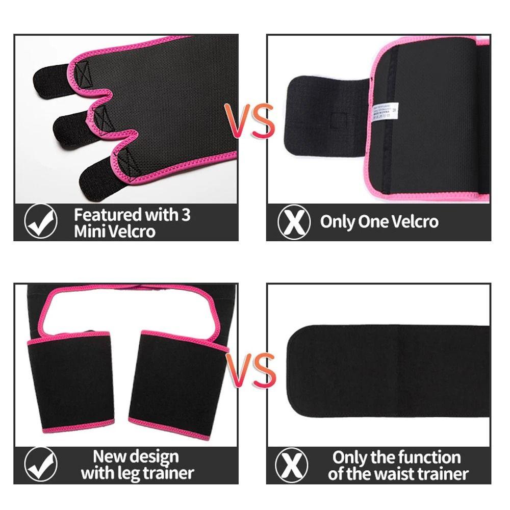 3 In 1 Fat Burning Compress Belt Breathable Sports Abdomen Slimming Belt Waist Trainer  Yoga