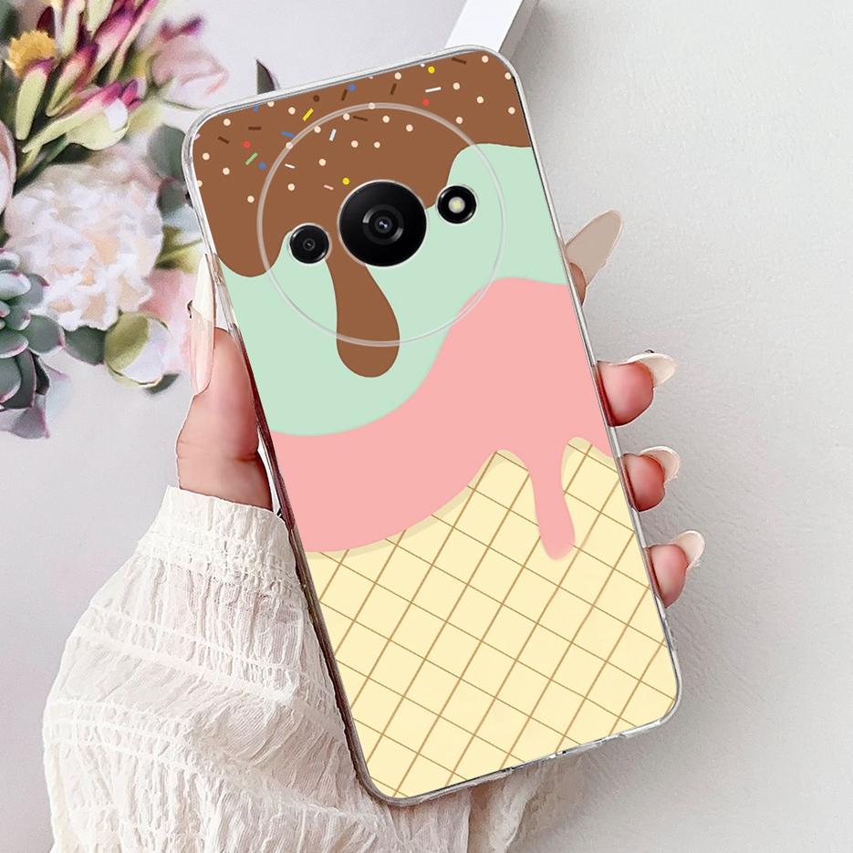 For Xiaomi Redmi A3 A3x Case RedmiA4 New Fashion Painted Cover Clear Silicone Soft Slim Phone Case For Xiaomi Redmi A3 Pro Shell