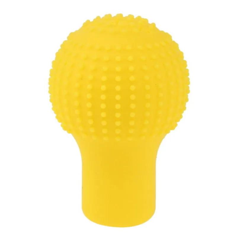 1Pc Car Auto Round Silicone Gear Shift Knob Cover Manual Automatic Non Slip Lever Shifter Knobs Case Protector Bump Stick