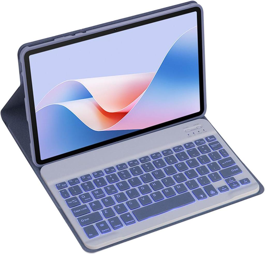 Detachable Leather Bluetooth Keyboard Case for Xiaomi Tablet 7/Redmi Pad 11.2