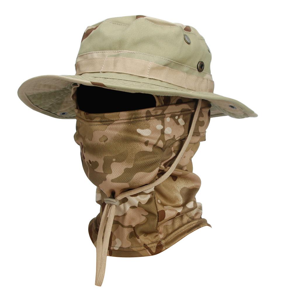 2-In-1 Sun Hat With Neck Face Gaiter, Uv Protection Boonie Hat For Outdoor Fishing Hiking