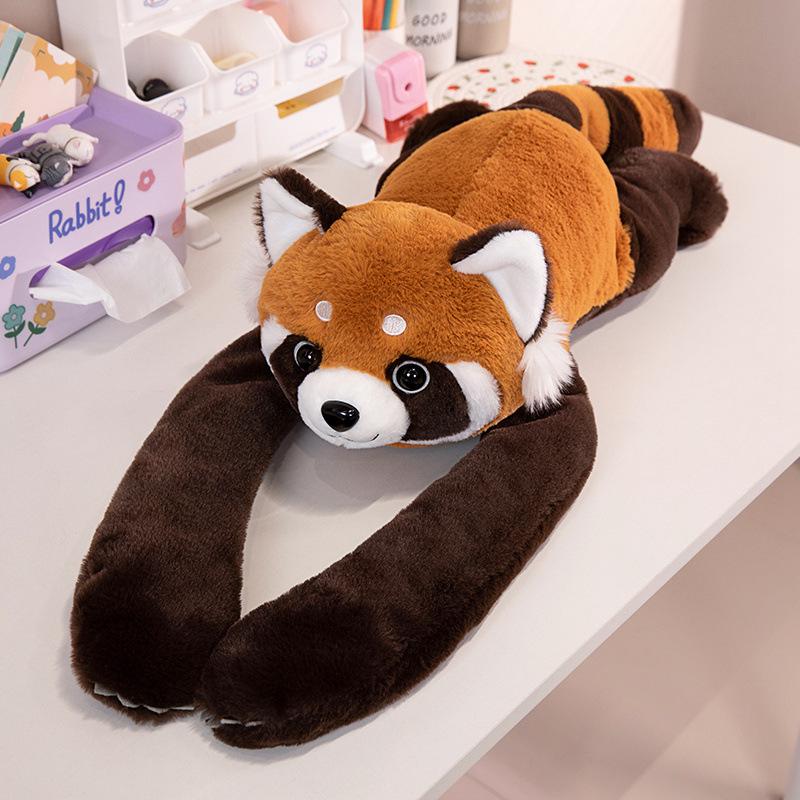 New Style Raccoon Panda Plush Toy - Cartoon Shoulder Doll for Kids