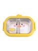 Cute Duck Stainless Steel Lunch Container 2 Compartments Leak Proof Design Perfect for Children's Meals Anywhere