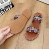 Fashion Summer Holiday Printing Soft Women Slippers Vacation Travel Beach Sandals Pillow Platform Home Slippers