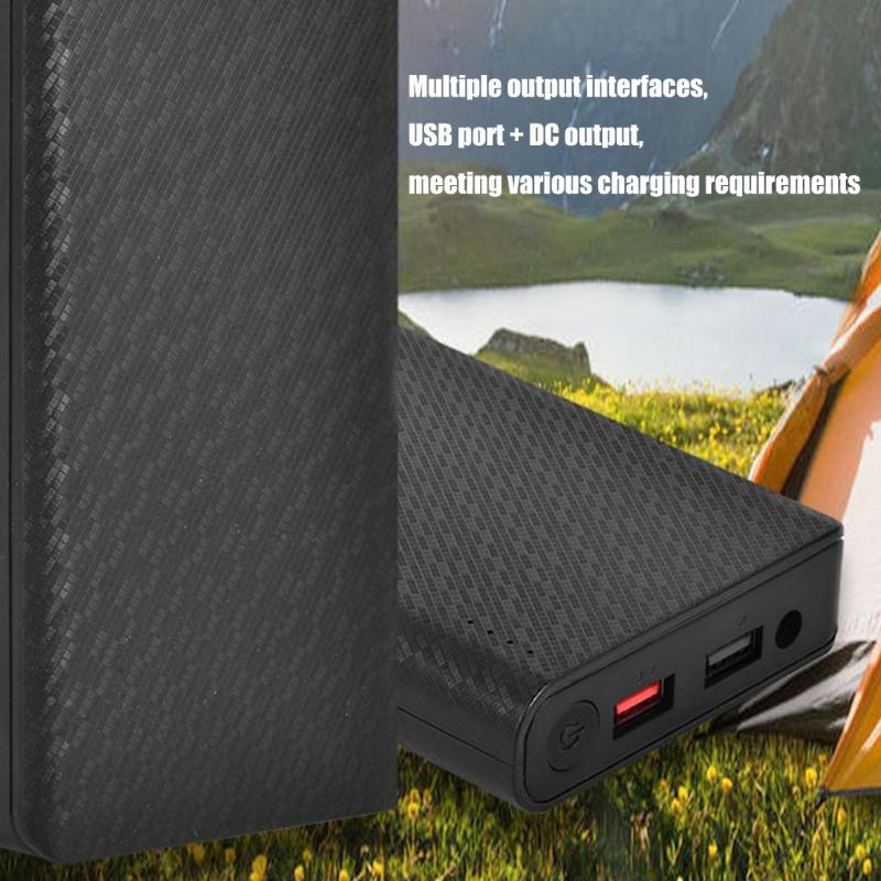 Removable Battery Case Battery Holder Rechargeable Batteries Storage Box Detachable Mobile Power Module ABS Texture