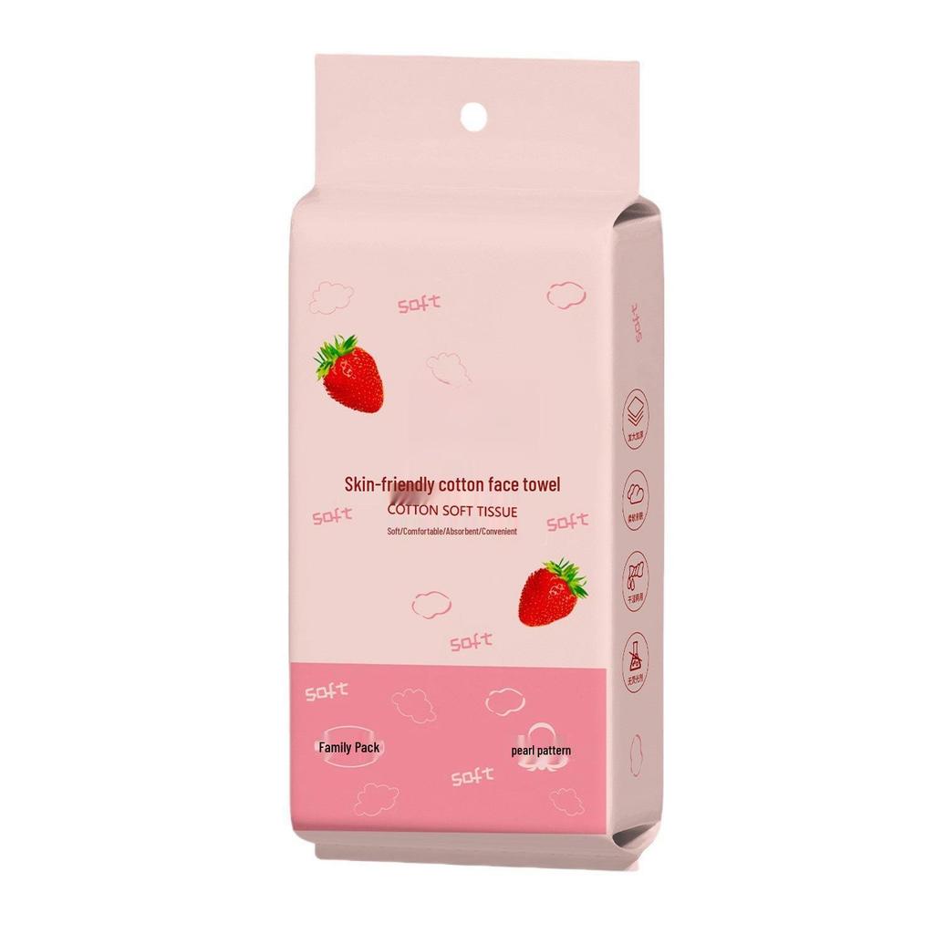 High-Volume Disposable Thickened Pearl Texture Facial & Cosmetic Towels, Dry/Wet Dual-Use, Skin-Friendly