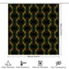 Vibrant Boho Floral Shower Curtain Waterproof Fabric Print Decorative Bathroom Liner For Home Use Green Orange Abstract Design