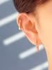 Minimalpiercing 14K Bold Line Ring Piercing Earrings