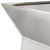 Column Planter 2 Pcs Silver 35 X 35 X 73 Cm