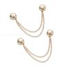 Multi-Function Magnetic Clothing Clip with Chain Metal Buttons Clip Clothes Scarf Trouser Legs Cuff Fixing Magnet Pin