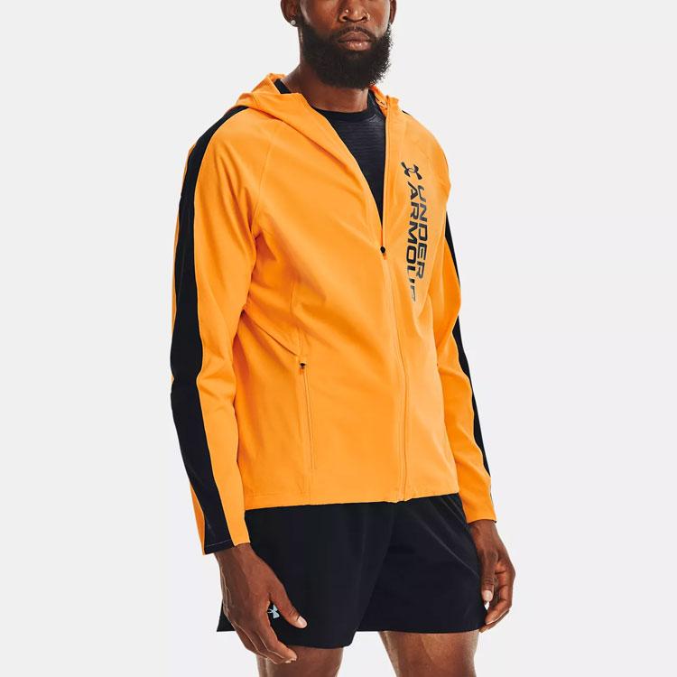Under Armour Out The Storm Waterproof Lightweight Woven Running Jacket Men Jacket Weak-Orange 1361502-857