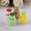 4Pcs Dollhouse Miniature Toy Milk Bottle Home Decor Scene