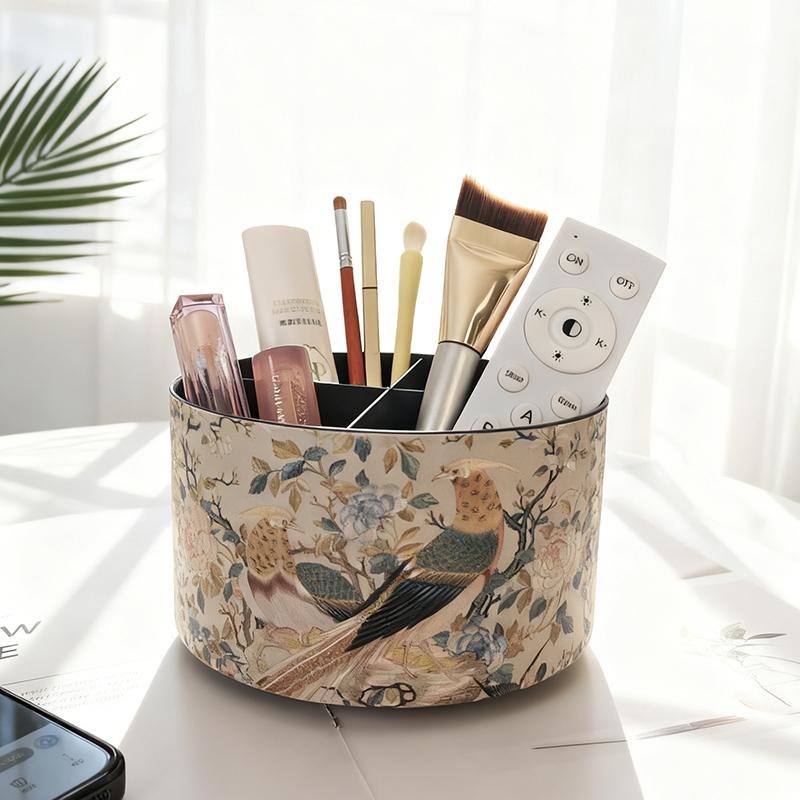 

Magpie on a Branch 360° Rotating Cosmetic Storage Rack, Desktop Office Pens, Makeup Brushes, and Miscellaneous Item Organizer