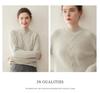 High Neck Cashmere Women's Cable Knit Pullover Sweater - Autumn/Winter Style