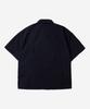Kallapataleu Nylon Taslan Offset Zip Pocket Half Shirts - Black