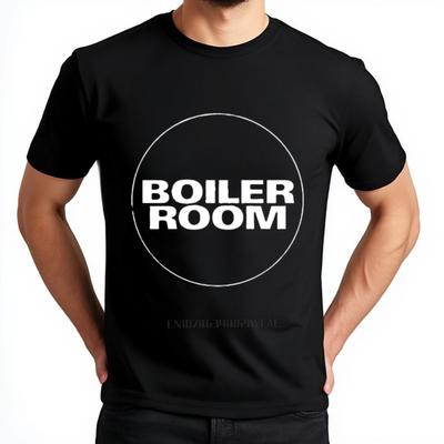 Boiler Room Brand Men's Cotton T-Shirt Summer Casual Tee Streetwear Graphic Top Comfortable Fit For Daily Wear
