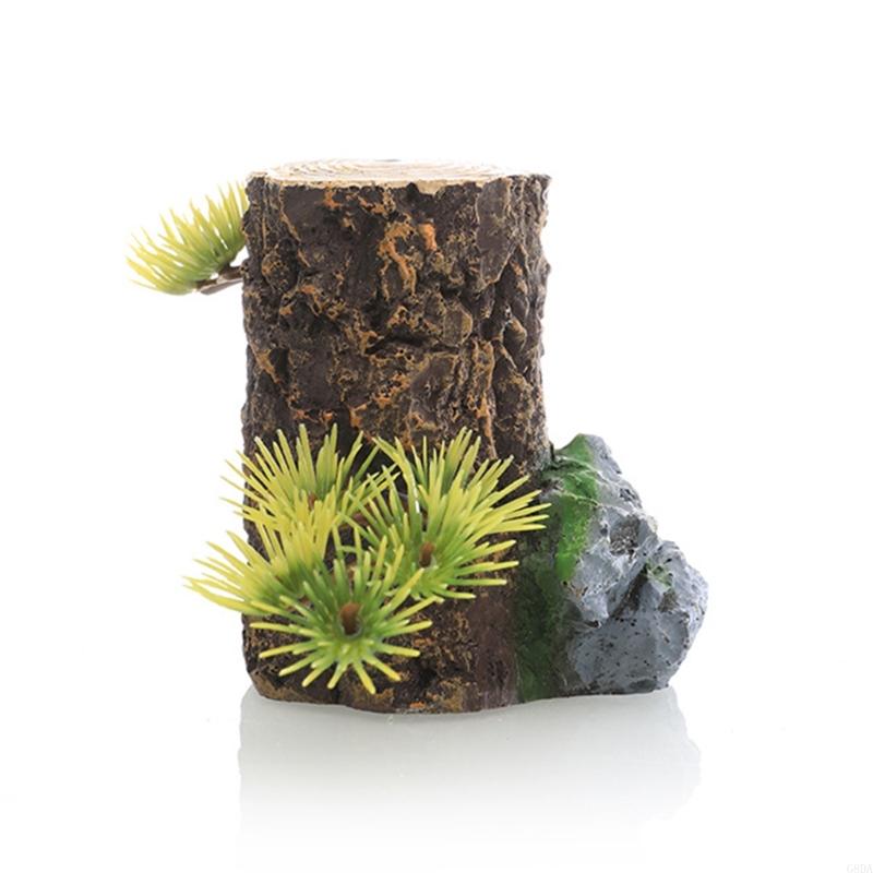 G8DA Breeding Cave Plant Terrarium Landscape Artificial Plant Aquariums Decors