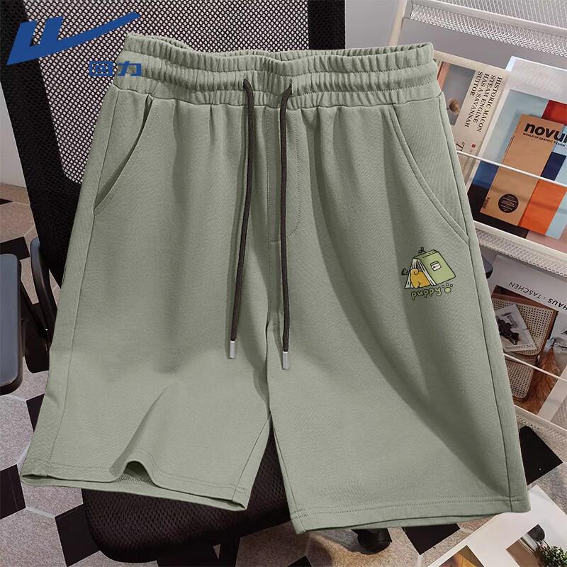 Warrior Men s Shiba Inu Print Cotton Summer Shorts M