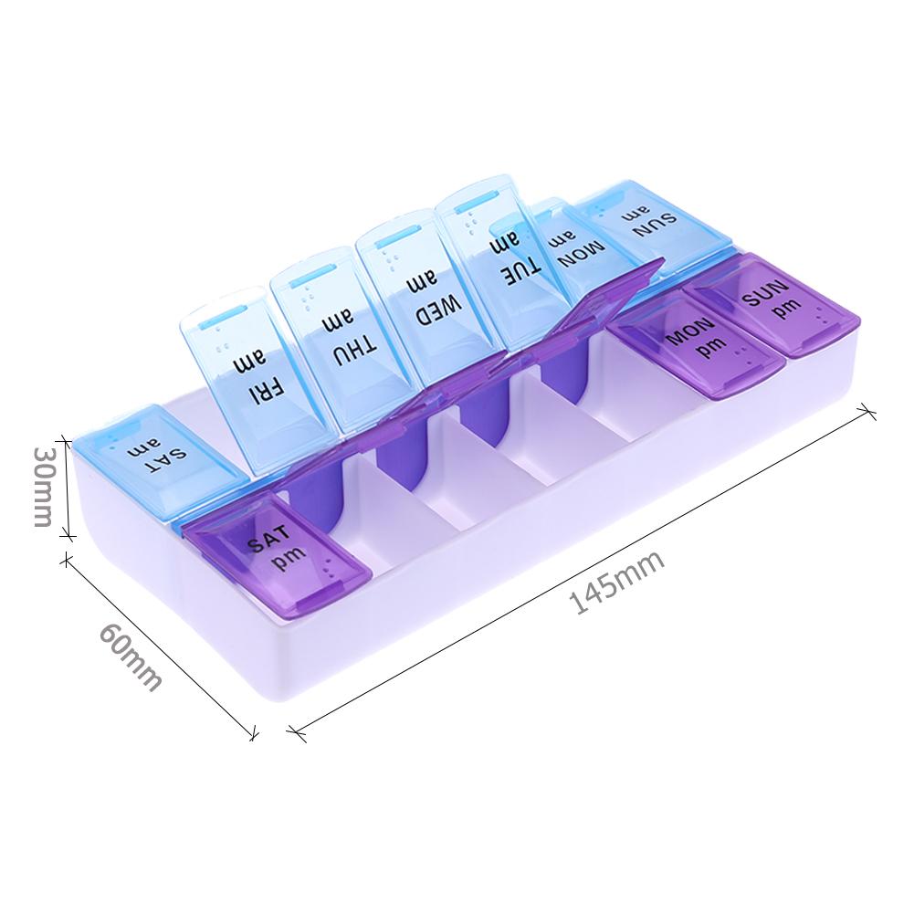 1/2/3PCS Medicine Pillboxes Pill Case Portable Tablet Dispenser Pill Box Organizer 7 Days Weekly Pillbox Jewelry Accessories