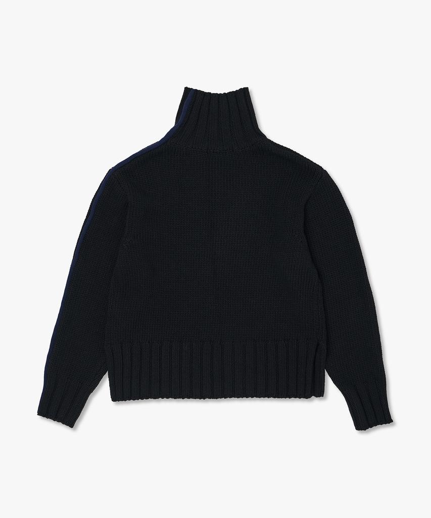 PLAC WOMEN Contrast Line Turtleneck Knit_2 Colors