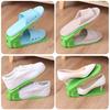 Plastic Shoe Rack with Adjustable Height, 4-speed Thick  Double-layer Shoe Support, Integrated Shoe Storage Rack,  Shoe Cabinet
