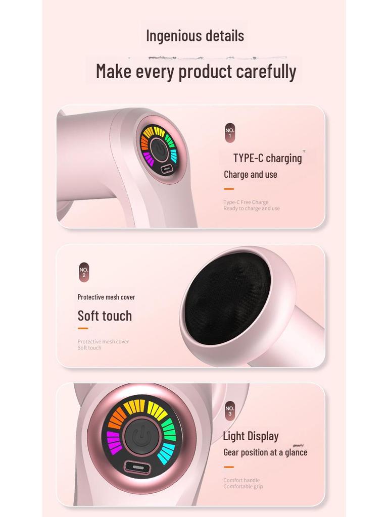 Elektryczny masażer o podwójnym zastosowaniu: Ręczny pistolet do modelowania brzucha, talii i powięzi szyi