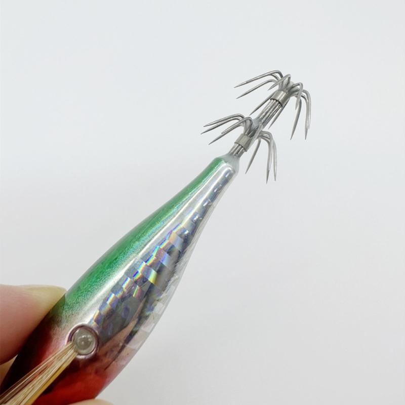 Fishing Accessories Squid Glow Jig Hook Cuttlefish Hook Fishing Baits Shrimp Lures Baits for Saltwater Fishing