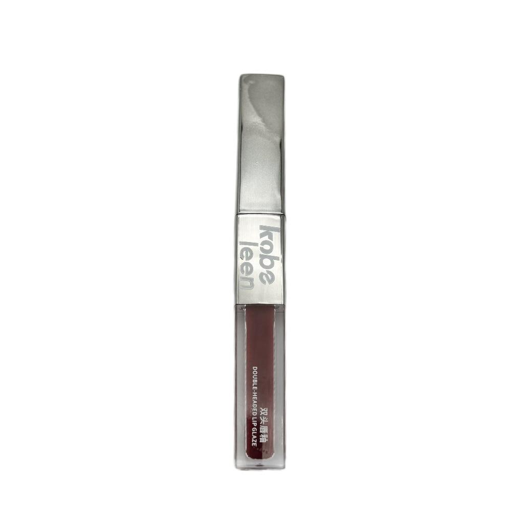 Kobeleen Dual-Head Lip Glaze: Velvet Matte Lipstick with Moisturizing Shine