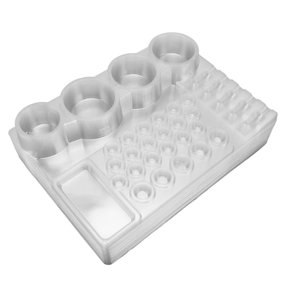 24pcs TAttoo Pigment Tray Disposable Professional Tattoo Cartridge Needle Stand Accessory
