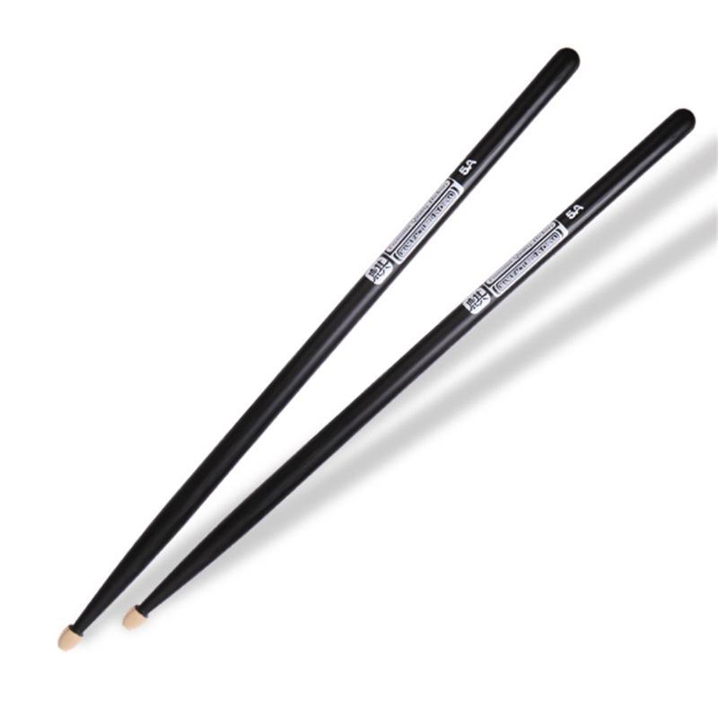 1Pair Walnut Wood Drum Stick Nonslip Grip Practical Drumstick Nonslip Light weight Drumsticks for Comfortable Playing